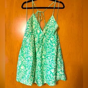 Bloomingdale’s By Together Green & White Romper